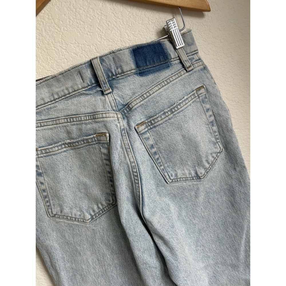 Abercrombie & Fitch Jeans Womens 27/4R Light Blue Curve Love 90s Straight Cross - Picture 6 of 14